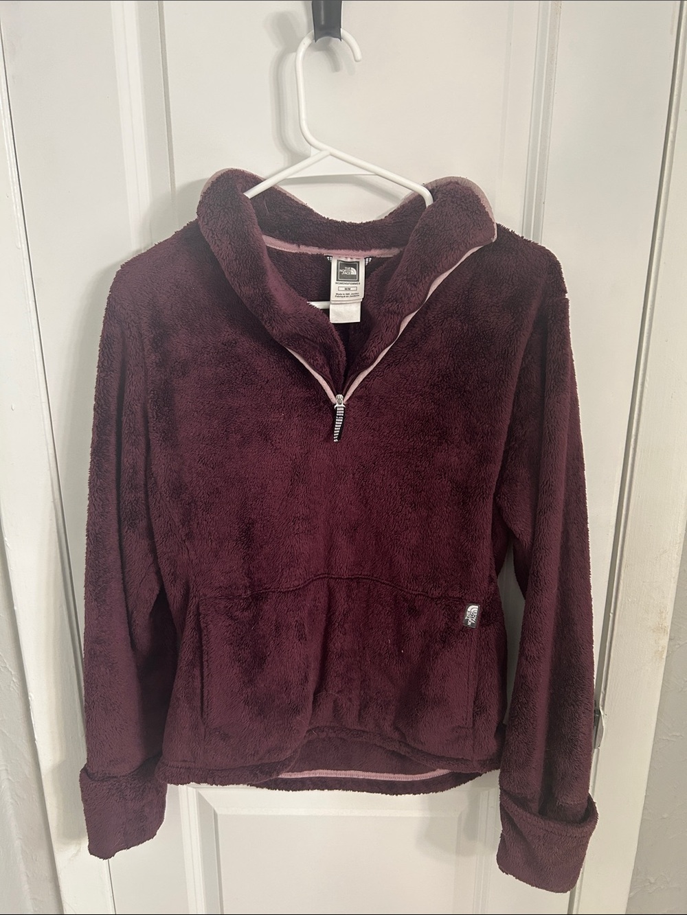 The North Face Plush Half-Zip Pullover - Burgundy